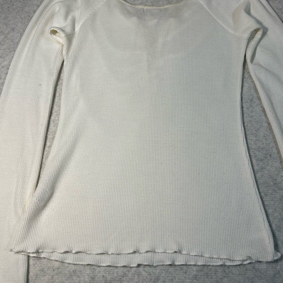 Guess Jeans Authentic Lace Up neck with long sleeve . Off white size Small - Picture 4 of 12